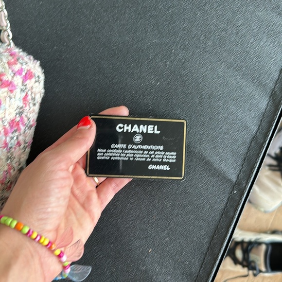 Chanel Mini Flap Tweed Pink Glitter - Picture 13 of 13